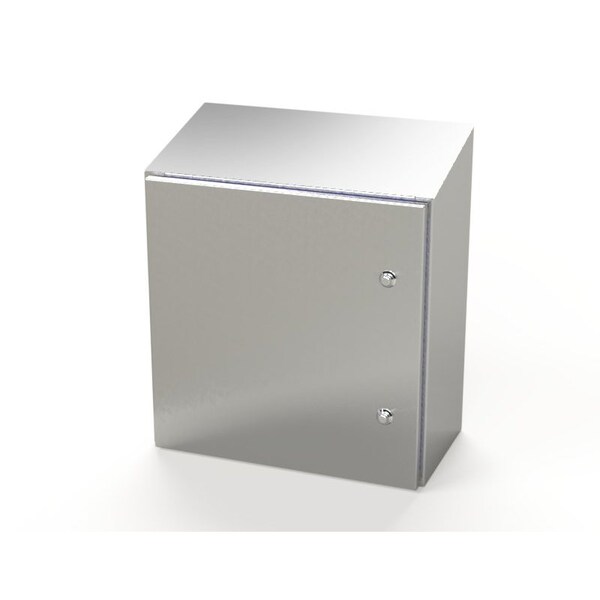 1/4 Turn Latch Electrical Enclosures, 20 in H, 10 in D, 20 in W, NEMA 3R, 4, 4X, 12, 13